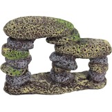 ornament polyresin kiezels met 2 doorgangen 10x7 cm
