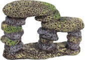 ornament polyresin kiezels met 2 doorgangen 10x7 cm