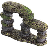 ornament polyresin kiezels met 2 doorgangen 10x7 cm
