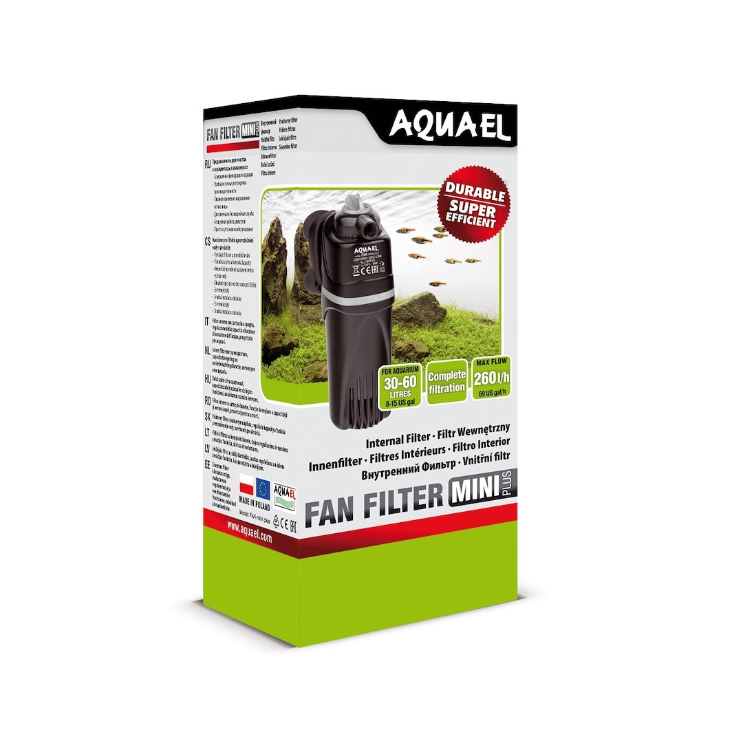 Fan Mini Plus Binnenfilter - 260l/h, 4,2 W