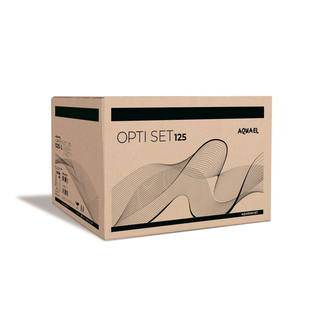 Pro Aquarium met Meubel OPTISET 125 Zwart 2.0