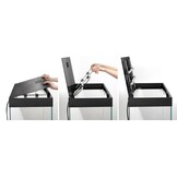 Pro Aquarium met Meubel OPTISET 240 Zwart 2.0