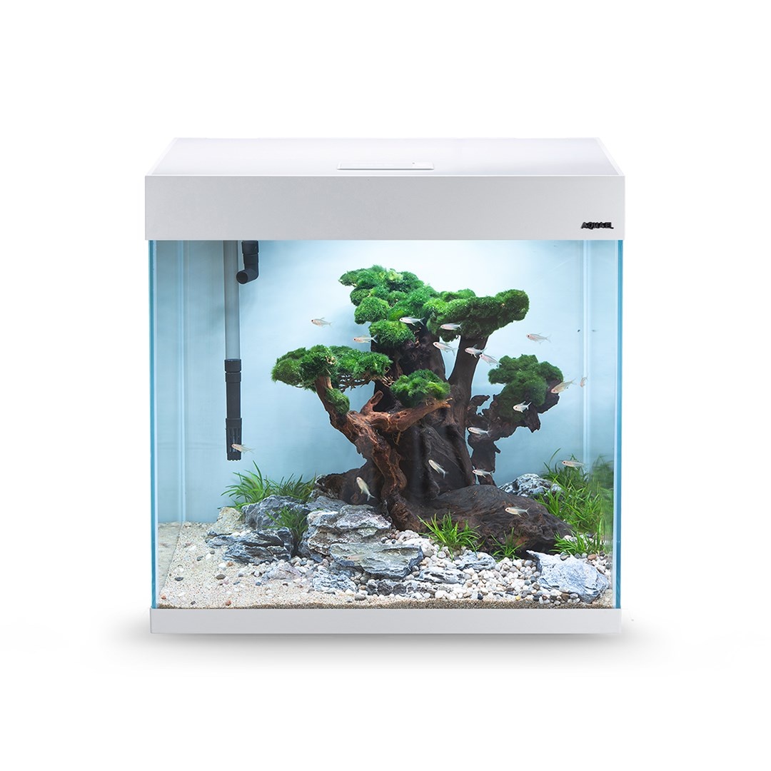 Pro Aquarium met Meubel OPTISET 130 Wit 2.0