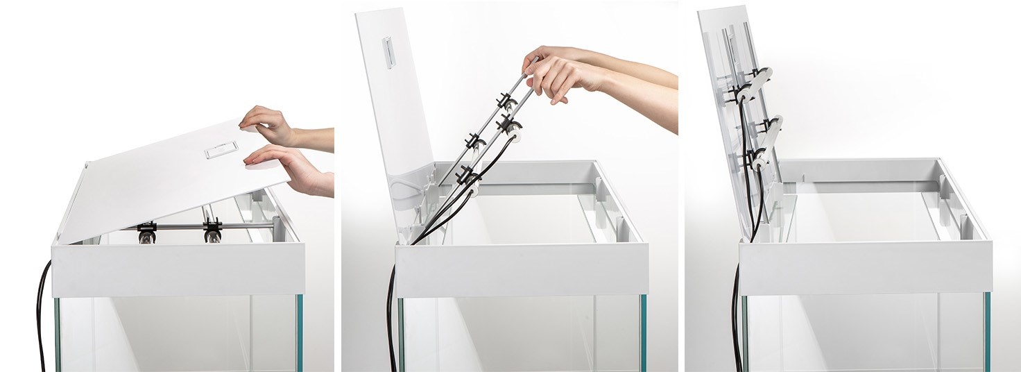 Pro Aquarium met Meubel OPTISET 240 Wit 2.0