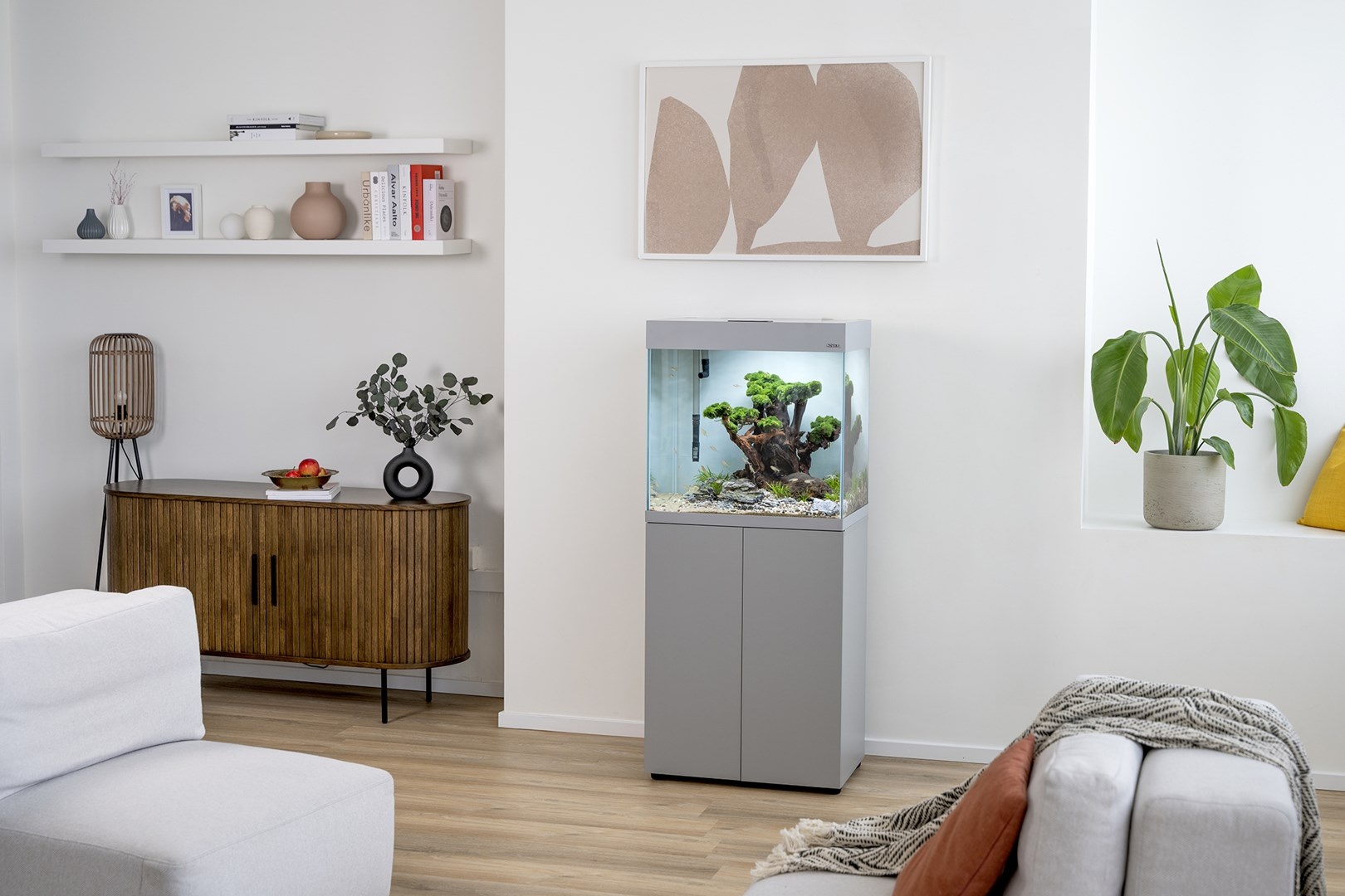 Pro Aquarium met Meubel OPTISET 200 Grijs 2.0