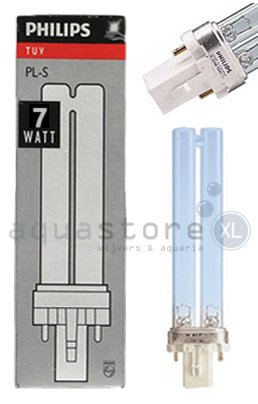 UVC PL vervangingslamp 7 Watt Philips