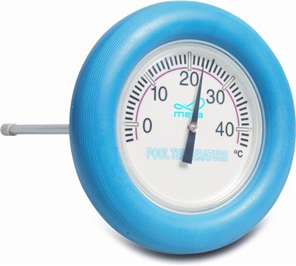 Pool Drijvende thermometer blauwe ring