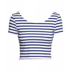 Striped blue top