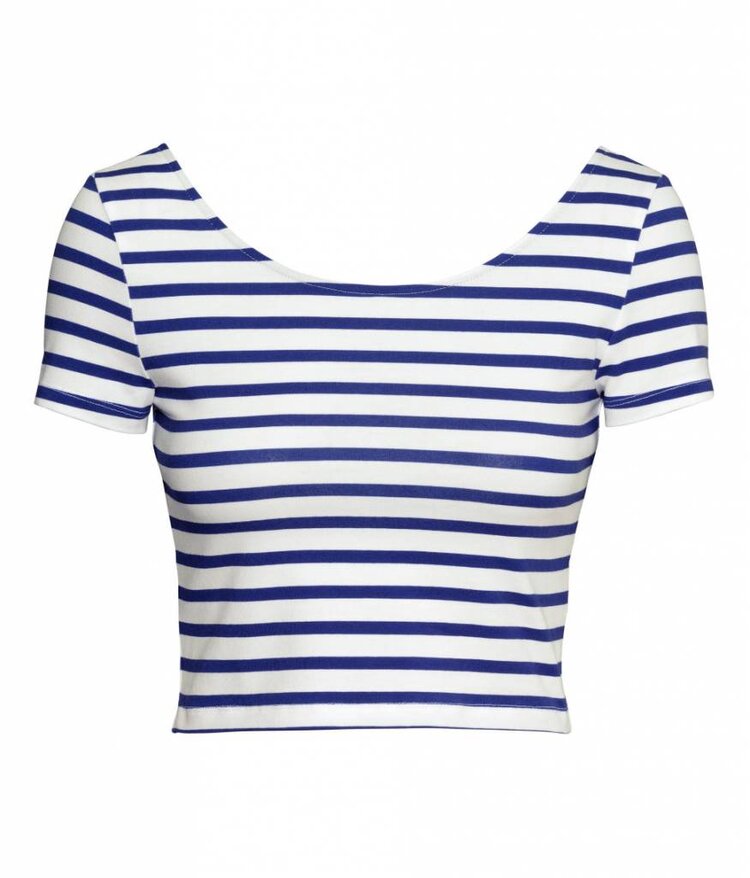 Striped blue top