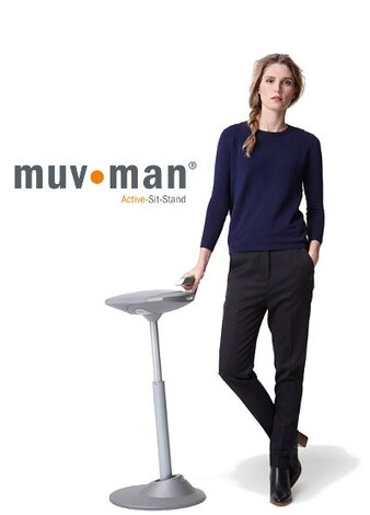 Muvman en een zit sta bureau de ideale combinatie
