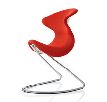 oyo stoel rood - chroom frame