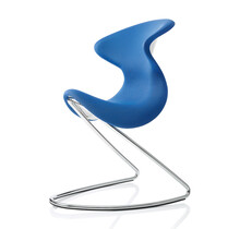 oyo stoel blauw - chroom frame