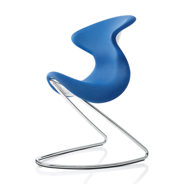 oyo stoel blauw - chroom frame