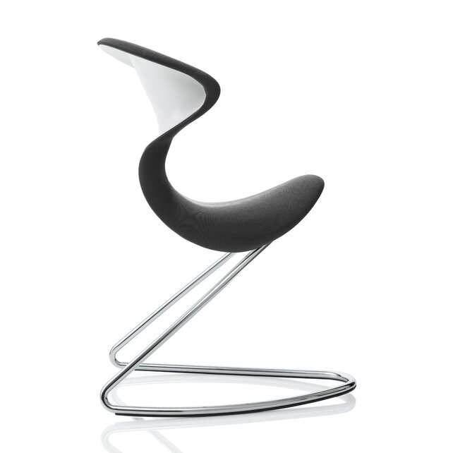 oyo stoel grafiet - chroom frame