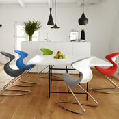 oyo stoel grafiet - wit frame oyo stoel grafiet - wit frame