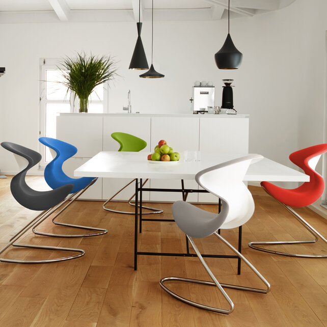 oyo stoel grafiet - wit frame oyo stoel grafiet - wit frame