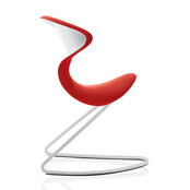 oyo stoel rood - wit frame oyo stoel rood - wit frame