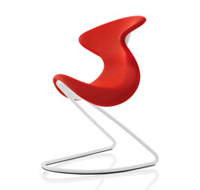 oyo stoel rood - wit frame