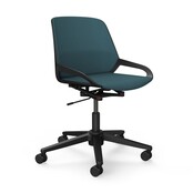 Bureaustoel Numo Task zwart | blauwgrijs
