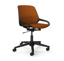 Bureaustoel Numo Task zwart | geeloranje