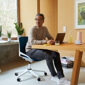 Bureaustoel Numo Task zwart | bruin