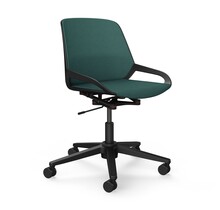 Bureaustoel Numo Task zwart | poederblauw