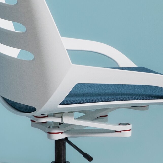 Bureaustoel Numo Task wit | zwart