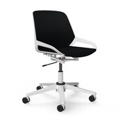 Bureaustoel Numo Task wit | zwart