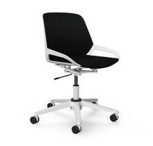 Bureaustoel Numo Task wit | zwart