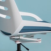 Bureaustoel Numo Task wit | bruin