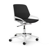 Bureaustoel Numo Task wit | donkergrijs