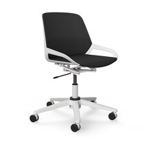 Bureaustoel Numo Task wit | donkergrijs