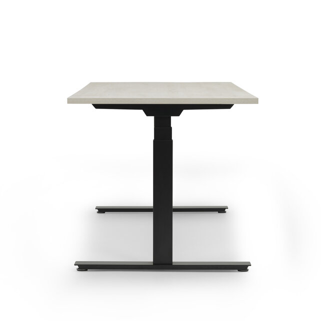 Zit-sta bureau Activedesk zwart | light oak