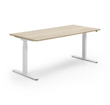 Zit-sta bureau Activedesk wit | Robson oak