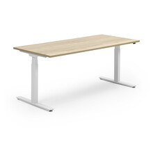 Zit-sta bureau Activedesk wit | Halifax oak