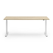 Zit-sta bureau Activedesk wit | Halifax oak