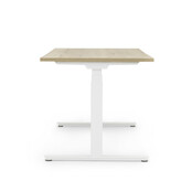Zit-sta bureau Activedesk wit | Halifax oak