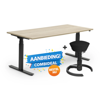 Activedesk zwart | Swopper Combideal