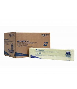 Kimberly Clark WYPALL* X80 Sopdoeken - Intergevouwen - Geel