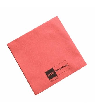 Johnson Diversey TASKI MicroEasy reinigingsdoek - rood - pak 5 stuks