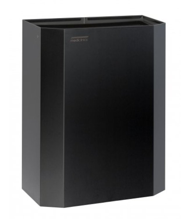 Mediclinics Afvalbak open 25 liter zwart