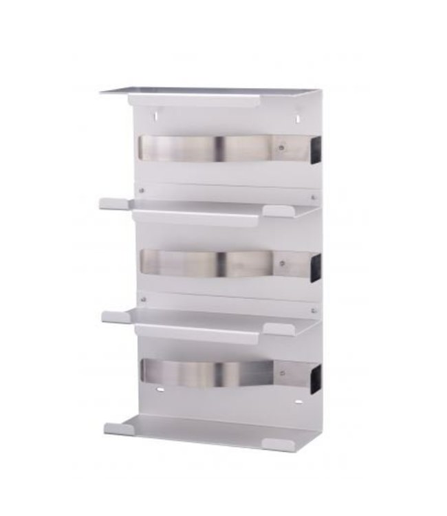 MediQo-line Handschoendispenser trio aluminium