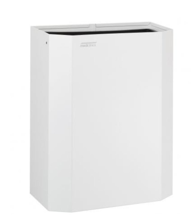 Mediclinics Afvalbak open 25 liter wit