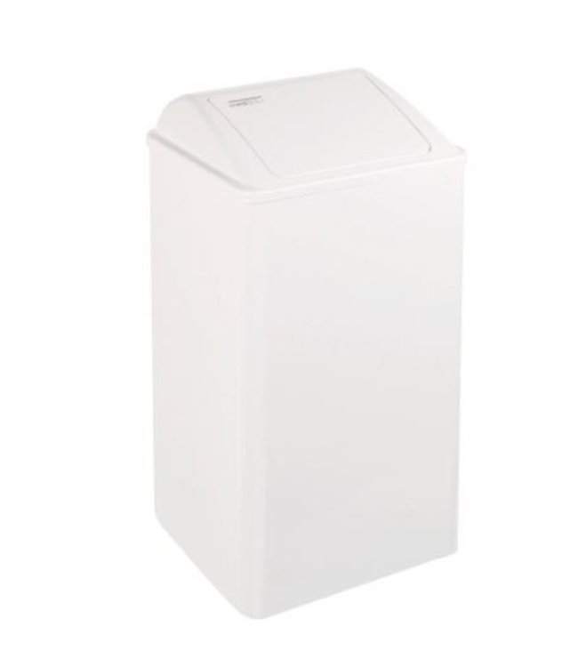 Mediclinics Afvalbak gesloten 65 liter wit