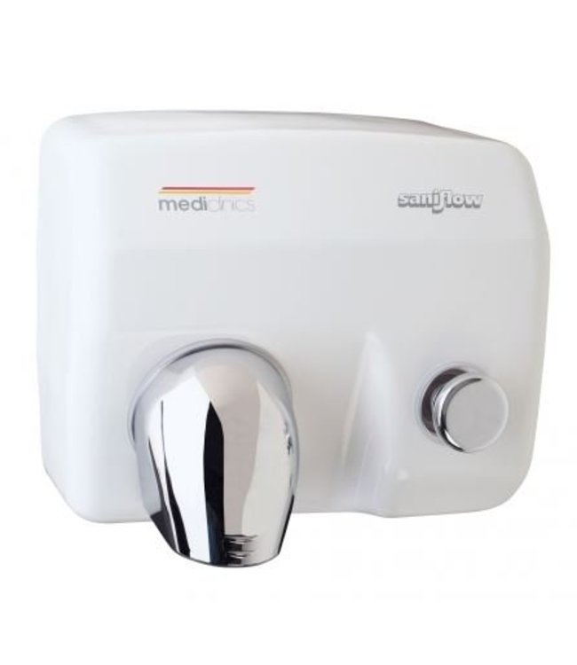 Mediclinics Handendroger wit drukknop