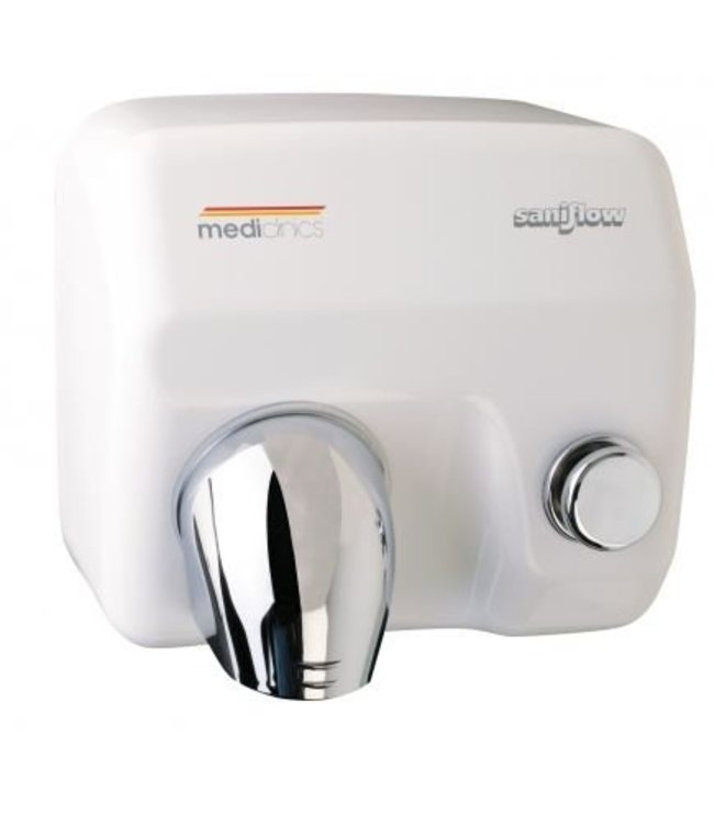 Mediclinics Handendroger wit drukknop