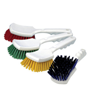 Johnson Diversey Handborstel met steel - hard - blauw