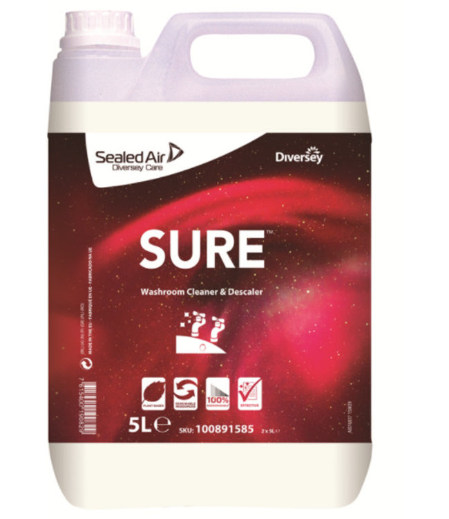 SURE Washroom Cleaner & Descaler - sanitairreiniger en ontkalker 5L