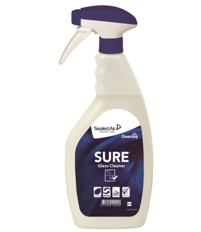 Losse sproeiflacons SURE Glass Cleaner & SURE Interior Surface Cleaner 750 ml