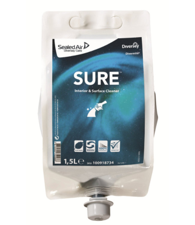 SURE Interior & Surface Cleaner - Divermite pouch 1,5L